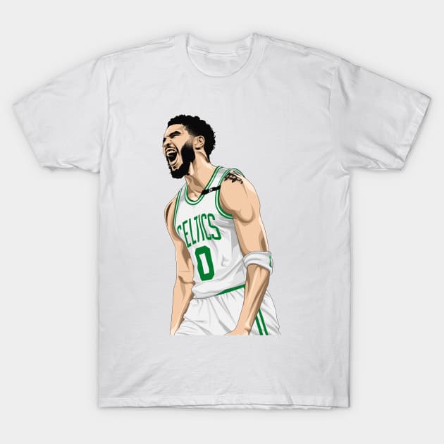 Jayson Tatum Boston Celtics T-Shirt by knnthmrctn